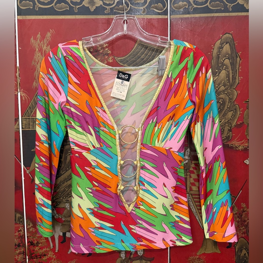 HELLO DOLCE AND GABBANA HANDS MULTICOLOR IBIZA RING TOP SMALL